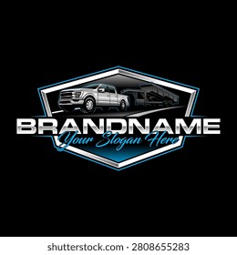 trailer logo template, Perfect logo for business related to automotive industry