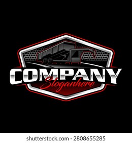 trailer logo template, Perfect logo for business related to automotive industry