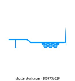 Trailer.Web and mobile.Blue icon