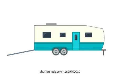 Trailer Toy Hauler icon. Clipart image isolated on white background