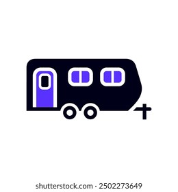 Icono plano del transporte del Avance, vista lateral