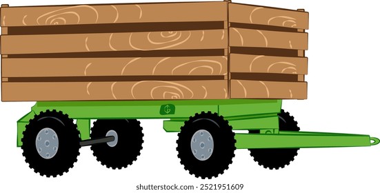 Trailer truck graphic vector illustration for kids