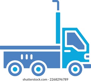Trailer Truck vector icon. Can be used for printing, mobile and web applications.
