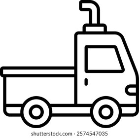 Trailer Truck vector icon. Can be used for printing, mobile and web applications.