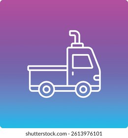 Trailer Truck vector icon. Can be used for printing, mobile and web applications.