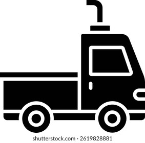 Trailer Truck vector icon. Can be used for printing, mobile and web applications.