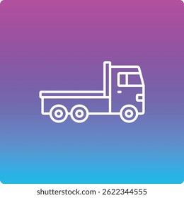 Trailer Truck ícone do vetor. Pode ser usado para impressão, aplicativos móveis e da Web.