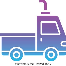 Trailer Truck vector icon. Can be used for printing, mobile and web applications.