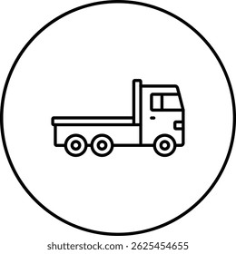 Trailer Truck ícone do vetor. Pode ser usado para impressão, aplicativos móveis e da Web.