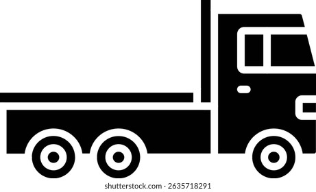 Trailer Truck ícone do vetor. Pode ser usado para impressão, aplicativos móveis e da Web.