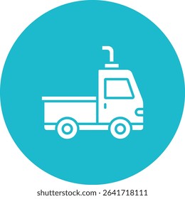 Trailer Truck vector icon. Can be used for printing, mobile and web applications.