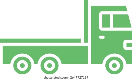 Trailer Truck ícone do vetor. Pode ser usado para impressão, aplicativos móveis e da Web.