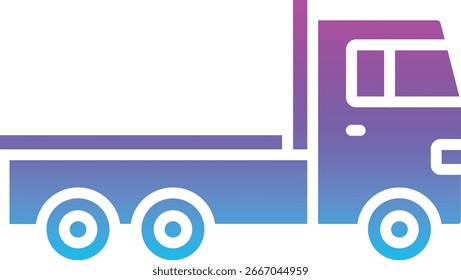 Icono de Vector de camión de Avance. Se puede utilizar para aplicaciones de impresión, móviles y de Web.