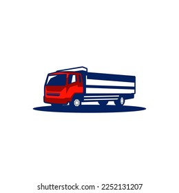 trailer truck vector logo design