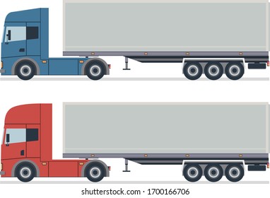 Coches de remolque gráficos vectoriales de diseño plano