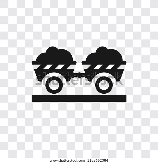 Trailer vector icon isolated on transparent\
background, Trailer logo\
concept