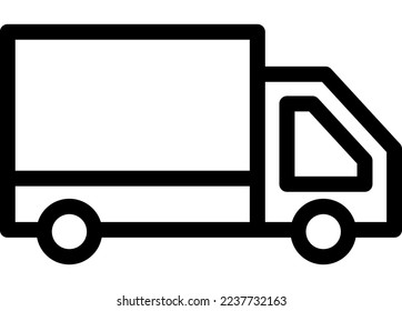 Trailer Vector Line Icon Design