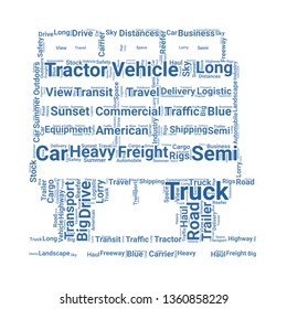 trailer word cloud. tag cloud about trailer.