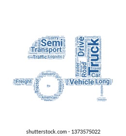 trailer word cloud. tag cloud about trailer