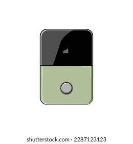 train 5g modem cartoon. router wifi, speed internet train 5g modem sign. isolated symbol vector illustration
