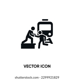 Train accident vector icon. Modern, simple flat vector illustration for website or mobile app.Accident symbol, logo illustration. Pixel perfect vector graphics