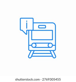 train announcement icon sign vector