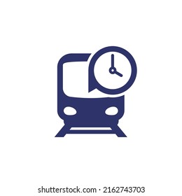 Train Arrival Time Or Subway Schedule Icon