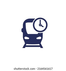 train arrival time, subway schedule icon