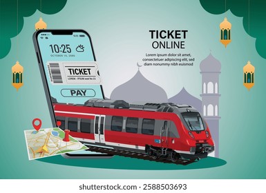 train art design vector template