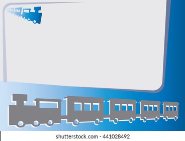 train background, white space for text and graphic