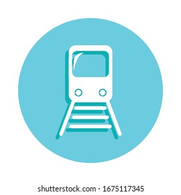 Un icono de la placa del tren. Glifo simple, vector plano de iconos web para ui y ux, sitio web o aplicación móvil