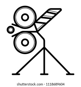 Train barrier icon. 