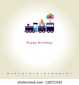 Train Birthday Card