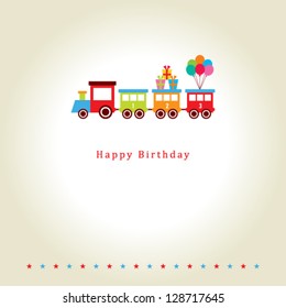 Train Birthday Card