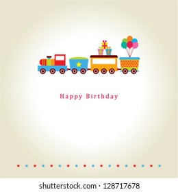 Train Birthday Card