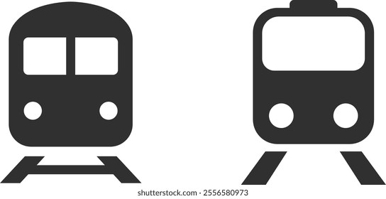 Train black icon vector illustration