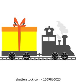 Train brings big gift package