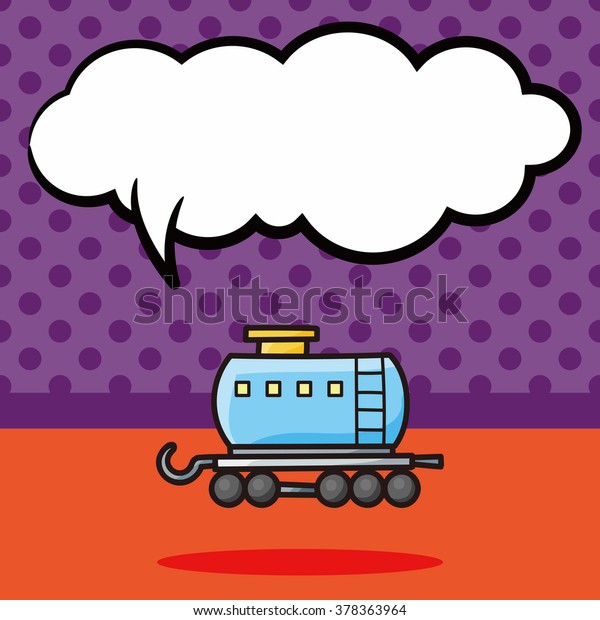 train car doodle, speech\
bubble