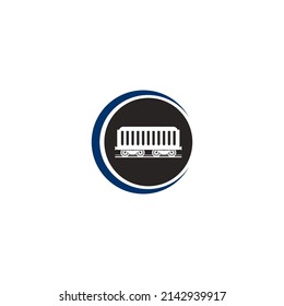 train car logo,vector illustration design template.