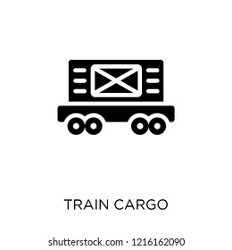 Train cargo icon. Train cargo symbol design from Industry collection. Simple element vector illustration on white background.