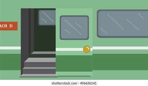 Train Carriage - Vector Illustration