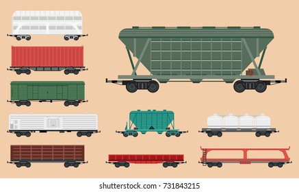 Train carriages car railway without striping travel railroad passenger locomotive vector wagon transport.