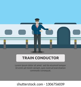 Train Conductor - Illustration Design