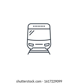 Train creative icon. From Transport icons collection. Isolated Train sign on white background