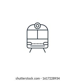 Train creative icon. From Travel icons collection. Isolated Train sign on white background