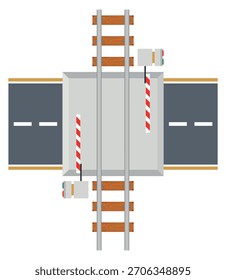A train crossing sign is shown on a white background