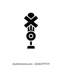 Train Crossing Signal with Arms for Railroad Safety and Traffic Control