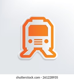 Train design on white background,clean vector
