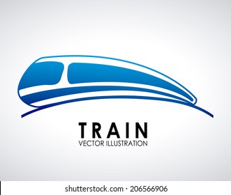 train design over gray  background vector illustration