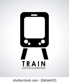 train design over gray  background vector illustration